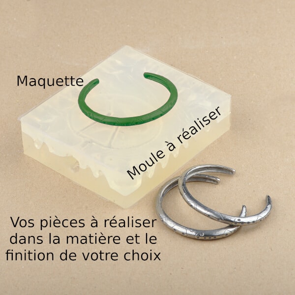 Reproduction de bracelet à partir de votre maquette ou prototype