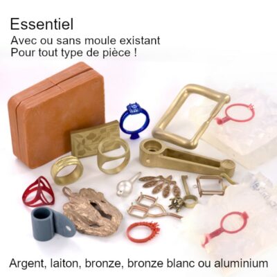 Formule Essentiel pour la reproduction des bijoux en argent, bronze, bronze blanc et laiton.